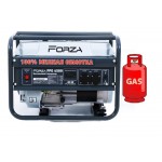 Генератор ГАЗ/бензиновий Forza FPG4500AЕ 2.8/3.0 кВт з ручним запуском